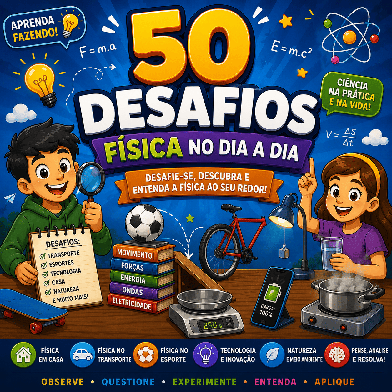 50 Desafios \u201cF\u00edsica no Dia a Dia\u201d